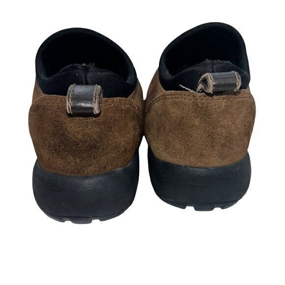 Lands End Shoes Women's 6.5 Brown Suede Leather Loafers Slip On Moc Toe 86519 - Picture 3 of 8